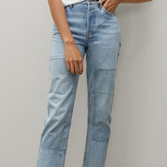 Everlane Denim - Everlane 90s cheeky jean with patchwork